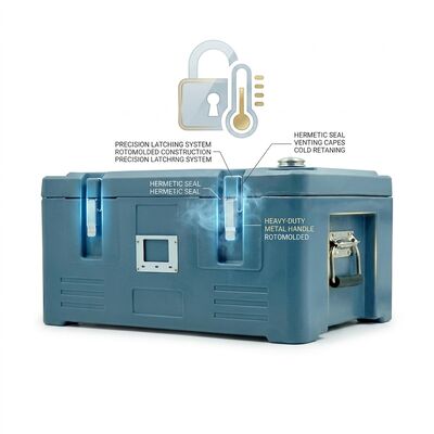 Porta alimentos isotérmico de 45L con retención de calor, GN Pan, caja de transporte térmico para catering