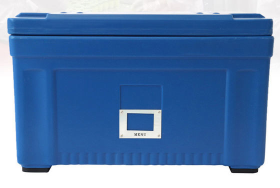 La manija de nylon 45L aisló el envase de abastecimiento rotomoldeado de la tapa desmontable LLDPE de la caja del transporte de alimentos