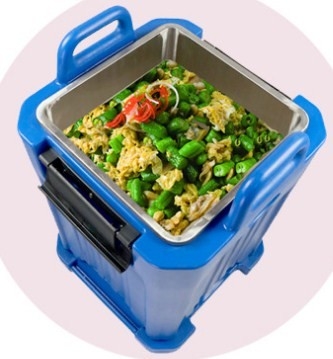 comida aislada productos Pan Carriers For Hot Food de 50L Rotomoulded