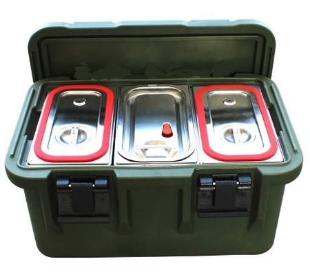 33L aisló los envases de transporte de la comida GN Pan With Seal Carrier