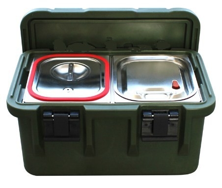 33L aisló los envases de transporte de la comida GN Pan With Seal Carrier