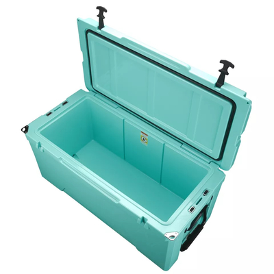 Refrigerador rodado plástico de la caja de hielo de Rotomolded de la prenda impermeable 135QT
