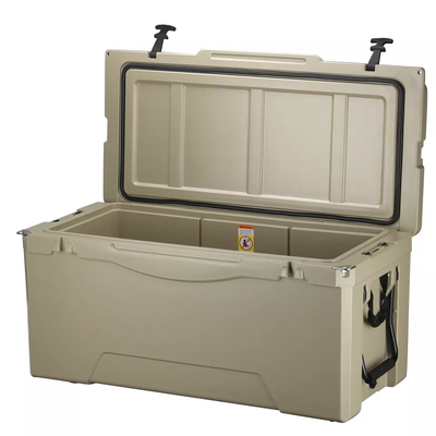Caja más fresca aislada plástica del hielo de los productos duros al aire libre de Rotomoulded 135 litros
