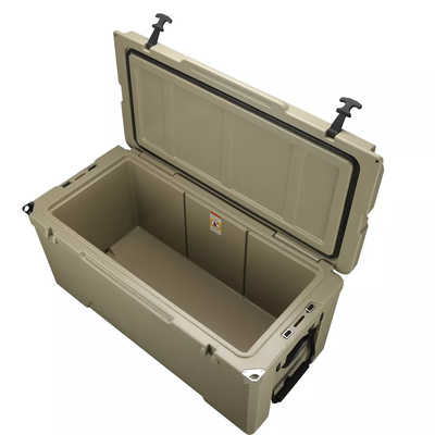 Caja más fresca aislada plástica del hielo de los productos duros al aire libre de Rotomoulded 135 litros