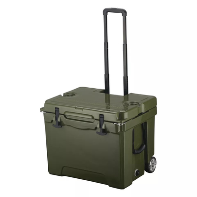 Compartimiento remolcable 40L de los pescados de Rotomoulded de la prenda impermeable de los productos de la caja plástica dura del refrigerador