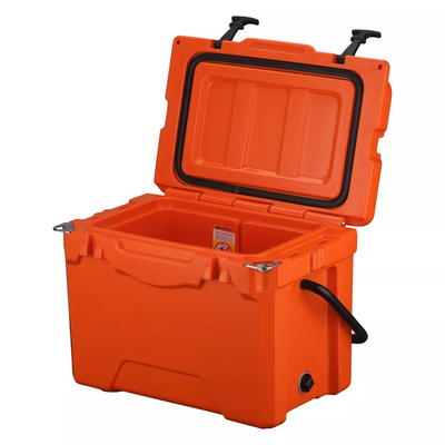 Productos portátiles de Rotomoulded del pecho de hielo de la entrega que ruedan la caja 25L del refrigerador del transporte