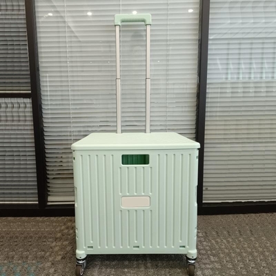 Carretillas plegables del carro de la compra plástico de Seat del supermercado con las ruedas de la manija