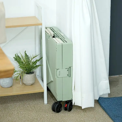6 ruedas que suben el carro de la compra plástico con Seat Mini Folding Hand Luggage Cars