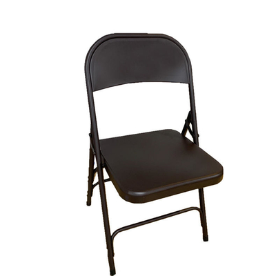 Silla plegable ligera tamaño pequeño del hierro negro para acampar al aire libre