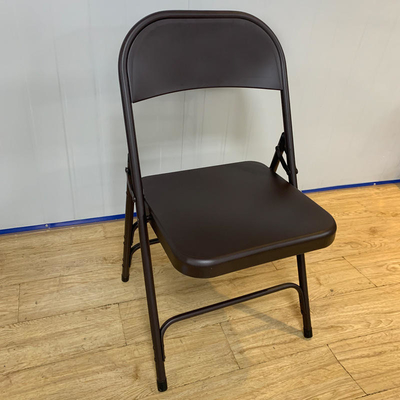 Silla plegable ligera tamaño pequeño del hierro negro para acampar al aire libre