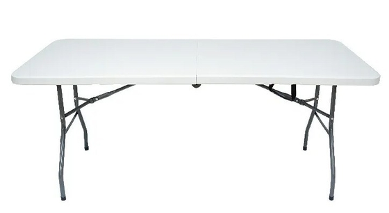 Blanco moldeo por insuflación de aire comprimido el establo al aire libre plástico portátil los 8ft de la silla de tabla plegable los 240cm