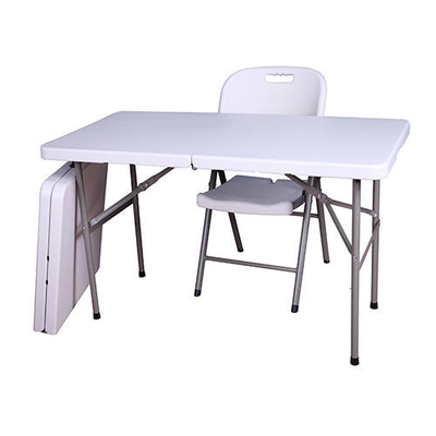 silla de tabla plástica blanca ajustable de plegamiento de la comida campestre de los 4ft para el acontecimiento para el jardín al aire libre