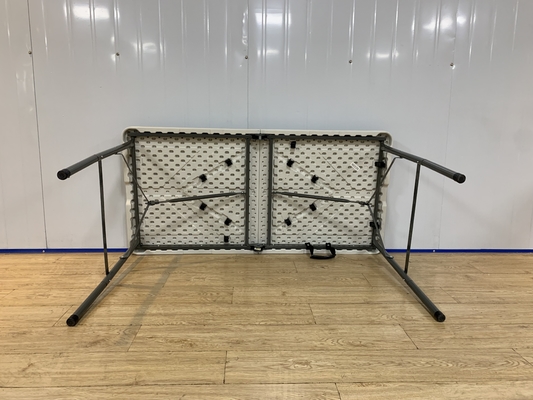 silla de tabla plástica blanca ajustable de plegamiento de la comida campestre de los 4ft para el acontecimiento para el jardín al aire libre