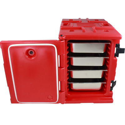 Transportador de bandejas para alimentos calientes y rápidos de 90L, caja aislante para transporte de alimentos