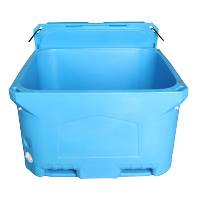 Heavy Duty 660L Rotomolded Cooler Box with 50mm PU Foam and Folk Lift Bottom for Fish Transportation