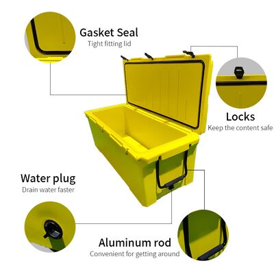 Nevera rotomoldeada grande de 240QT – Nevera portátil resistente para exteriores para pesca y viajes