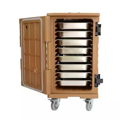 Caja de transporte de alimentos aislada apilable para bandejas GN – Transportador de alimentos para catering comercial