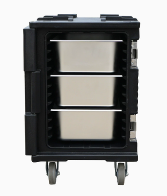90L de comida de la sartén más caliente del refrigerador de doble uso de frío caliente aislado contenedor para el control de la temperatura versátil de la restauración