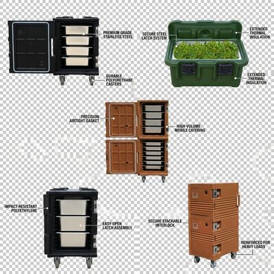 Catering Food Pan Carrier 65L Caja térmica aislada de carga superior para servicio profesional de banquetes de eventos