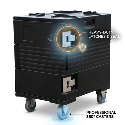 Caja de transporte de comida para hoteles Caja de comida para hoteles 42L Ultra-silenciosa Caja de comidas aislada Servicio de habitaciones Equipo de banquetes
