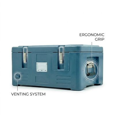 30L Portador de Alimentos Aislado para Bandejas de Horneado Resistente, Compatible con Transporte Térmico de Catering