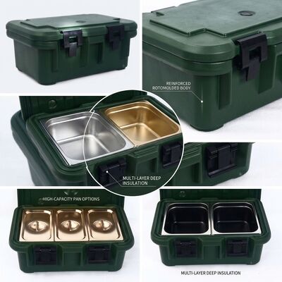 Cargador frontal de 30L de alimentos aislados militares para la distribución de raciones de las fuerzas armadas