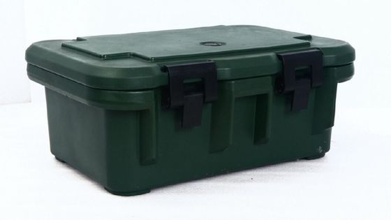 Porta alimentos aislado con puerta desmontable de 33L, retención extendida, caja de transporte para bandejas GN