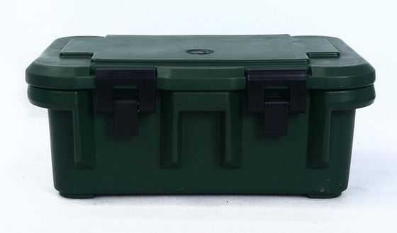Transportador de alimentos aislado de carga superior de 30L, contenedor de transporte rotomoldeado compatible con bandejas GN 1/1