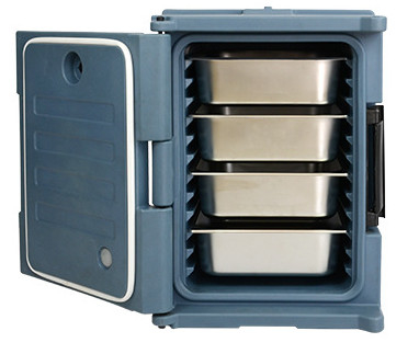 portador de 90L Front Loading Insulated Food Pan 6 capas