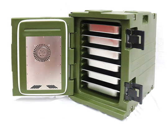 Caja aislada eléctrica 90L del transporte de la comida con el calentador económico de energía