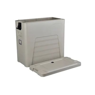 Contenedor térmico de transporte de alimentos con mango de nailon de 110L, caja de Catering de cuatro ruedas con tapa desmontable, aprobado por la CE