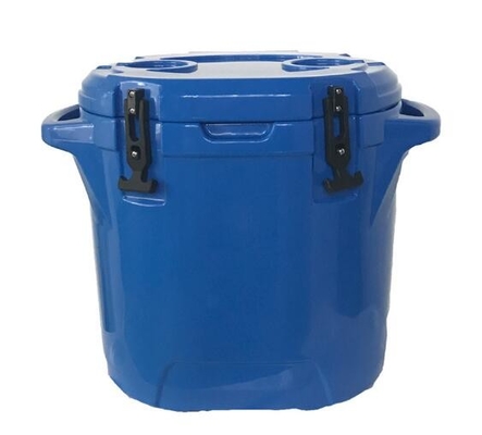 Pecho de hielo redondo de los productos al aire libre de Rotomoulded que acampa 25L