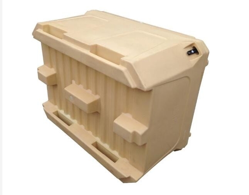 Contenedor aislado de alimentos de 1000L / contenedor de transporte de alimentos calientes con ruedas en forma de paleta inferior