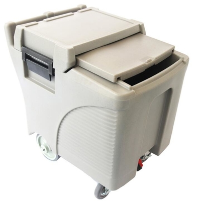 carrito aislado restaurante Plastic With Wheels del hielo 125L