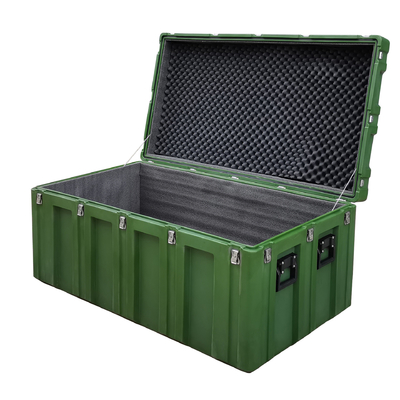 Caja de herramientas de Rotomolded del estándar militar, estuches rígidos de sobra militares a prueba de polvo