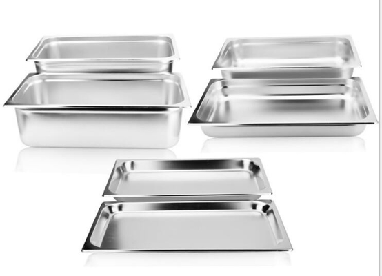 1/3 Gastronorm de acero inoxidable Pan Ice Cream Buffet Container