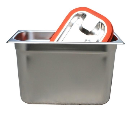 Comida de acero inoxidable Pan With Lid, cacerola de acero inoxidable de la cocina del buffet