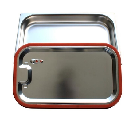 Comida de acero inoxidable Pan With Lid, cacerola de acero inoxidable de la cocina del buffet