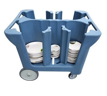 Manijas duales de Cart With Divider del carrito móvil del plato del NSF