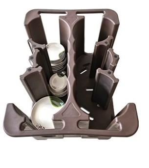 Manijas duales de Cart With Divider del carrito móvil del plato del NSF