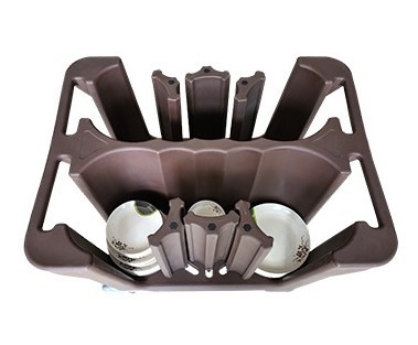 Manijas duales de Cart With Divider del carrito móvil del plato del NSF