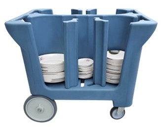 Carrito de almacenamiento ajustable para platos de restaurante, carrito de vajilla