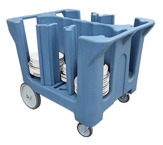 Carrito de almacenamiento ajustable para platos de restaurante, carrito de vajilla