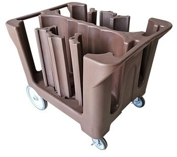 Carrito de almacenamiento ajustable para platos de restaurante, carrito de vajilla