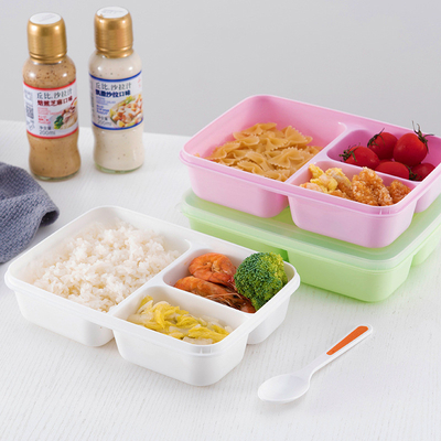 Recipientes plásticos reutilizables del almuerzo de los niños, BPA Bento Lunch Box libre