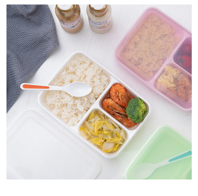 Eco BPA amistoso PP libres Bento Lunch Box For Kids plástico