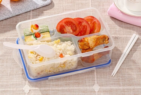 Divisor lindo portátil del almuerzo de los PP de la categoría alimenticia del peso ligero plástico reutilizable de los envases