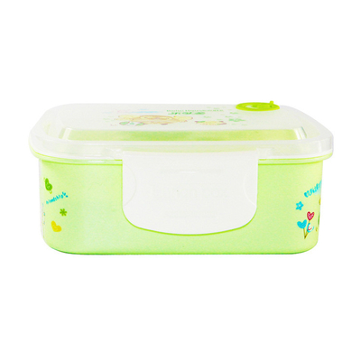 Recipientes plásticos reutilizables rectangulares del almuerzo, recipientes reutilizables de comida para llevar 1L