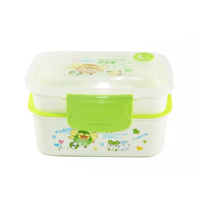Recipientes plásticos reutilizables rectangulares del almuerzo, recipientes reutilizables de comida para llevar 1L