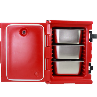 Transportador de bandejas para alimentos calientes y rápidos de 90L, caja aislante para transporte de alimentos